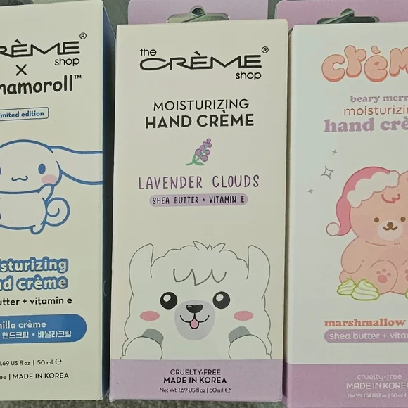 The Crème Shop Lavender Clouds Moisturizing Hand Crème (Pack of 3) - Picture 2 of 3